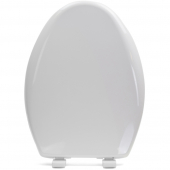 Bemis 1200E4 (Cotton White) Premium Plastic Soft-Close Elongated Toilet Seat Bemis